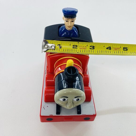 James Thomas The Tank Engine and Friends Push N Go Red Train Toy 2007 Gullane 6" - Picture 8 of 8